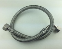 Stainless Braided Hose 55cm Elbow
